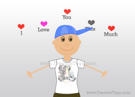 Tag your friends with I love you this much facebook tag - boy