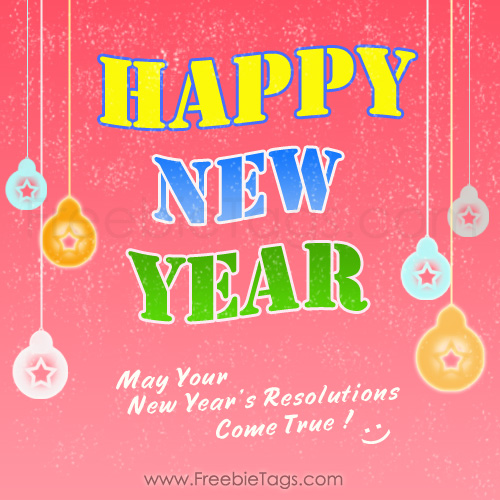 Tag friends and family members with happy new year tag