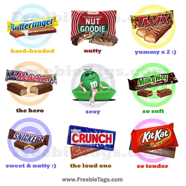 Tag friends with candy tagging picture