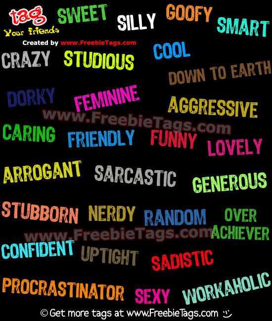 Tag your friends describe them with words facebook tag
