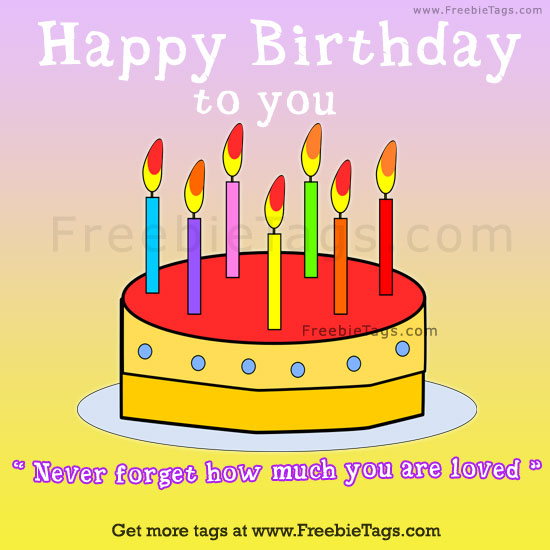 Tag your friends happy birthday to you cake Facebook tag