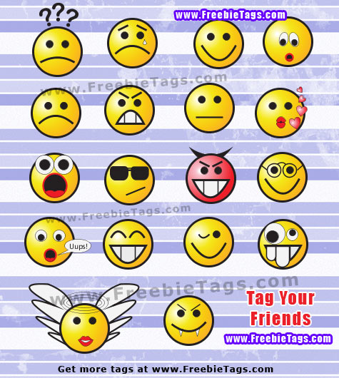 Tag your friends on facebook as cute and funny smileys facebook tag pictures