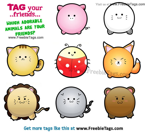Tag your friends - which adorable animals are your friends?