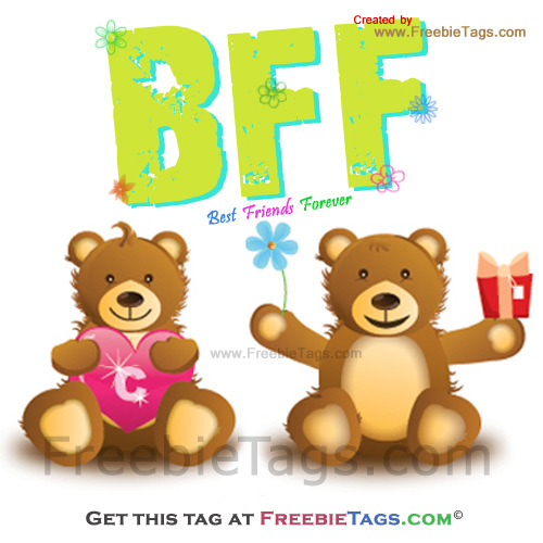 Tag your friends with best friends forever (BFF) facebook tag picture
