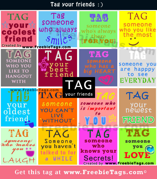 Tag your friends with this Facebook tag